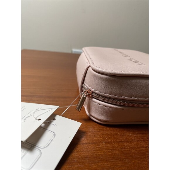 LC Lauren Conrad Pink Travel Jewelery zipper Style Jewelry Caddy NWT NEW - Picture 6 of 8